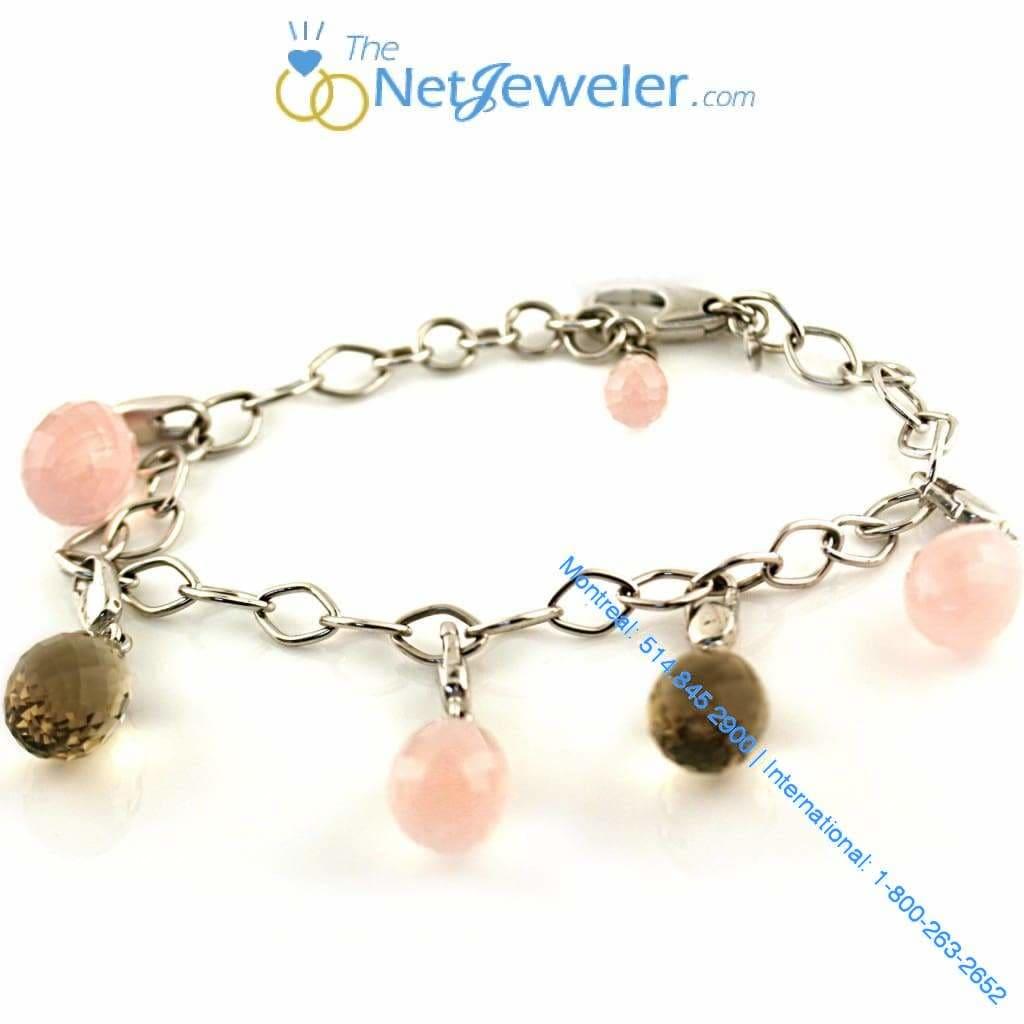 Dangle Briolette Gemstones Chain Bracelet Gold - Thenetjeweler