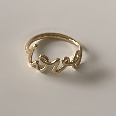 Love Design Ring 18K White Gold - Thenetjeweler