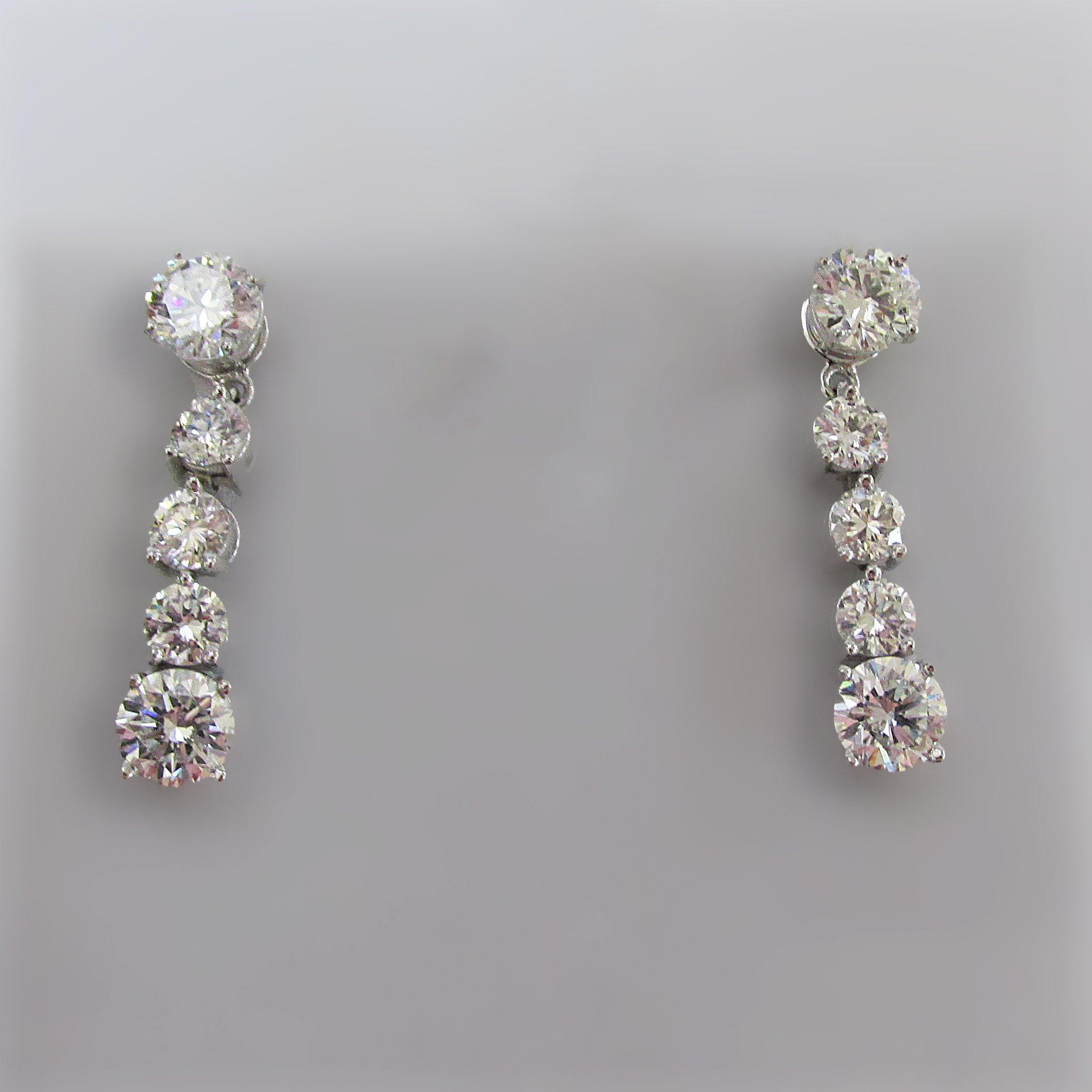 Lab Diamond Drop Earring with Jackets 13.0 carats - Thenetjeweler