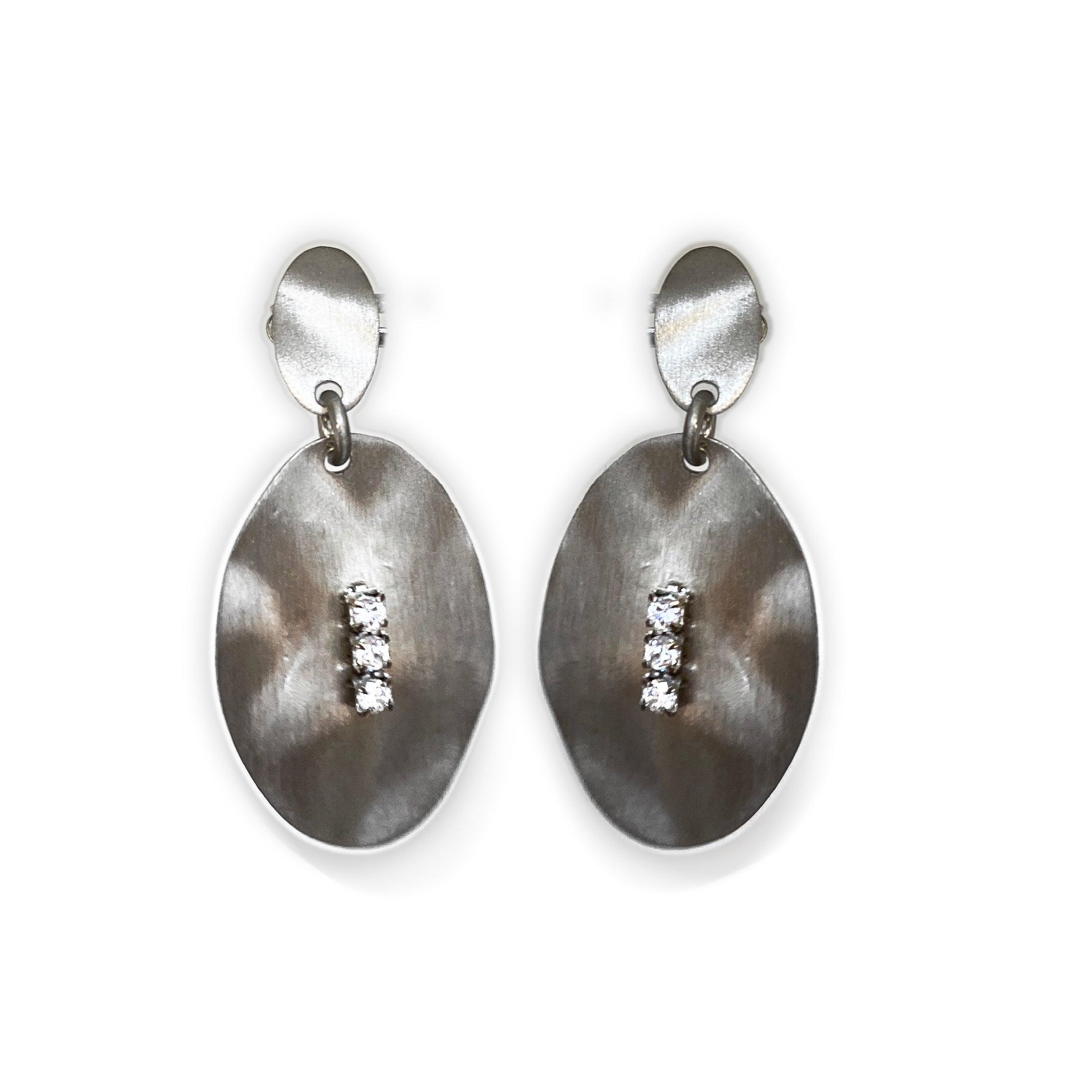Italian Sterling Silver Drop Earrings Bronze Tone - Thenetjeweler