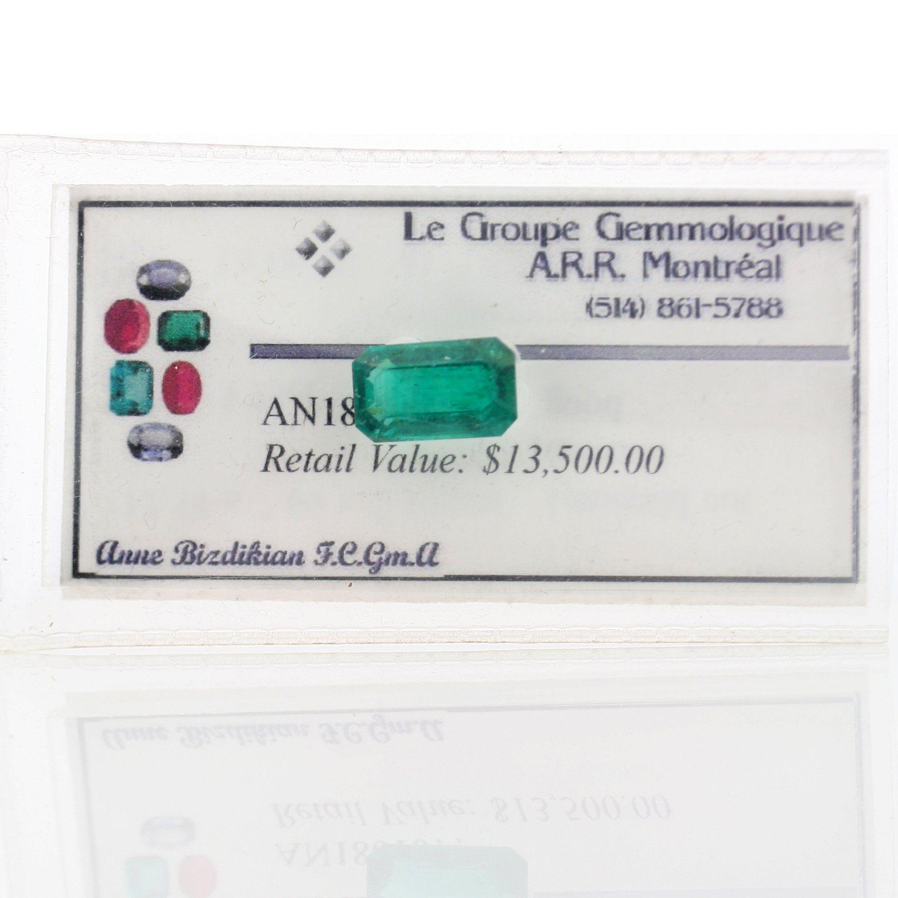 3.75 carat Medium Green Emerald Loose Gemstone - Thenetjeweler