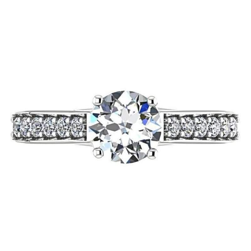 Round cut diamond engagement ring - Thenetjeweler