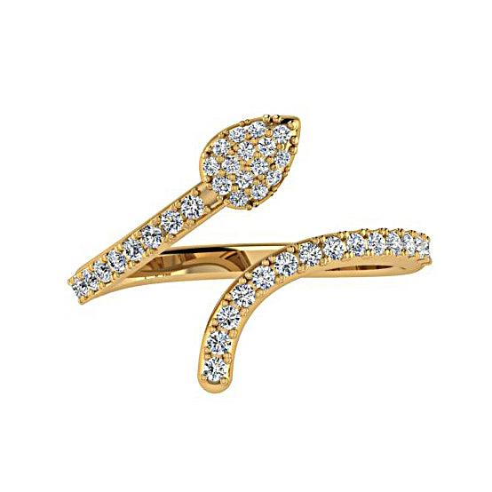 Diamond Snake Wrap Ring - Thenetjeweler