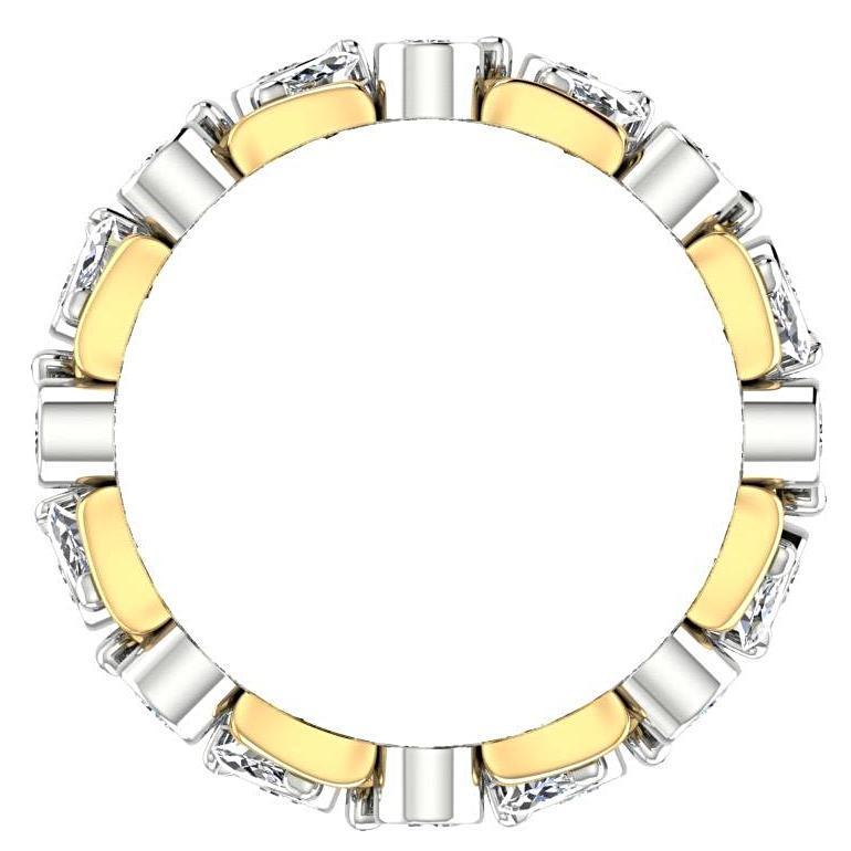Marquise and Round Diamond Ring 14K Yellow and White Gold - Thenetjeweler