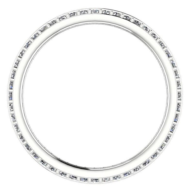 Three Row Diamond Eternity Ring Band 18K Gold (0.79 ct. tw.) - Thenetjeweler