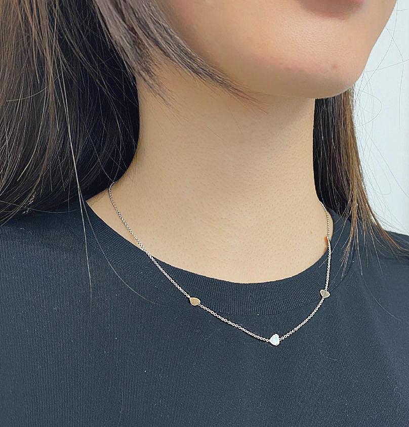 Heart Charm Necklace 14K Yellow Gold - Thenetjeweler