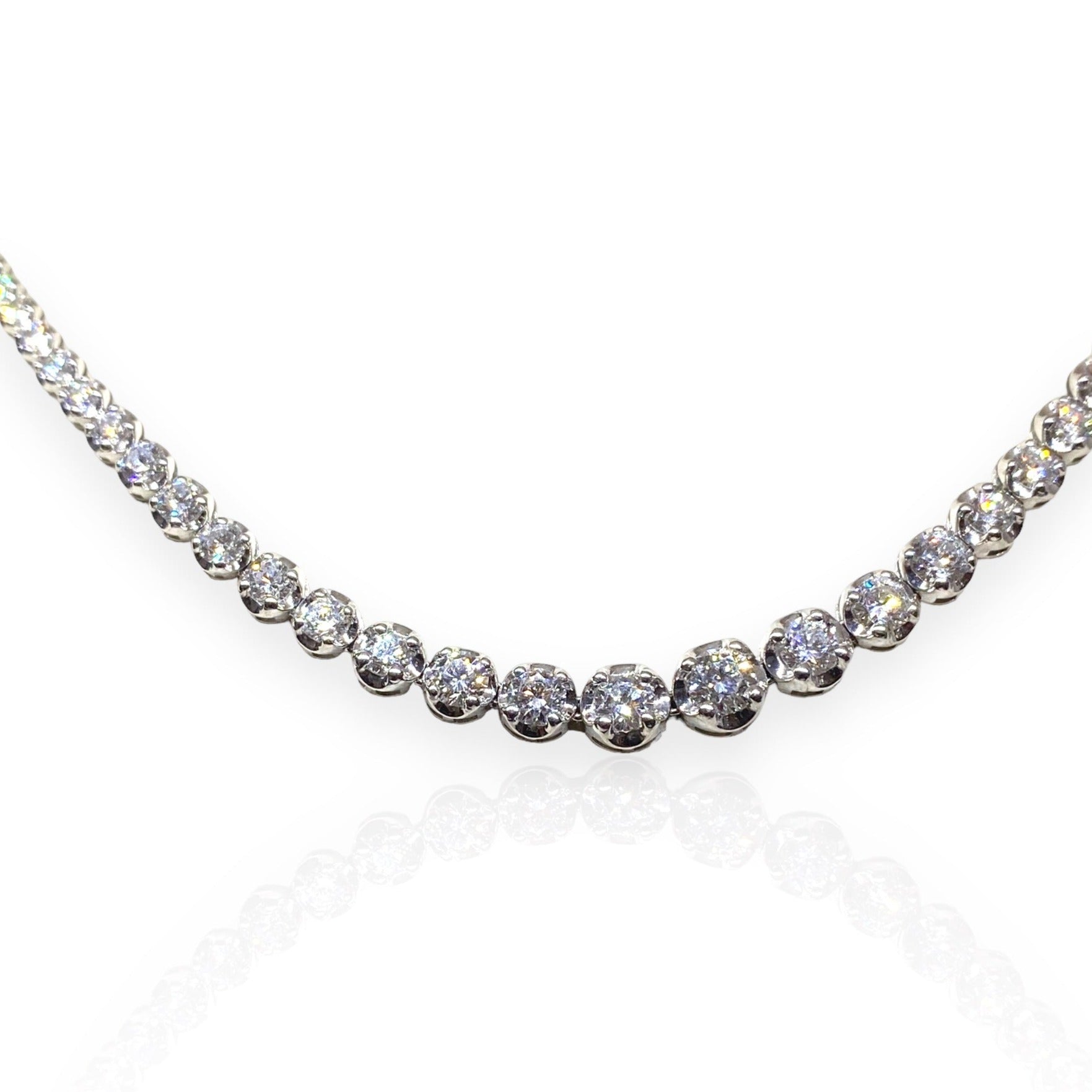 Lab Grown Diamond Tennis Necklace - Thenetjeweler