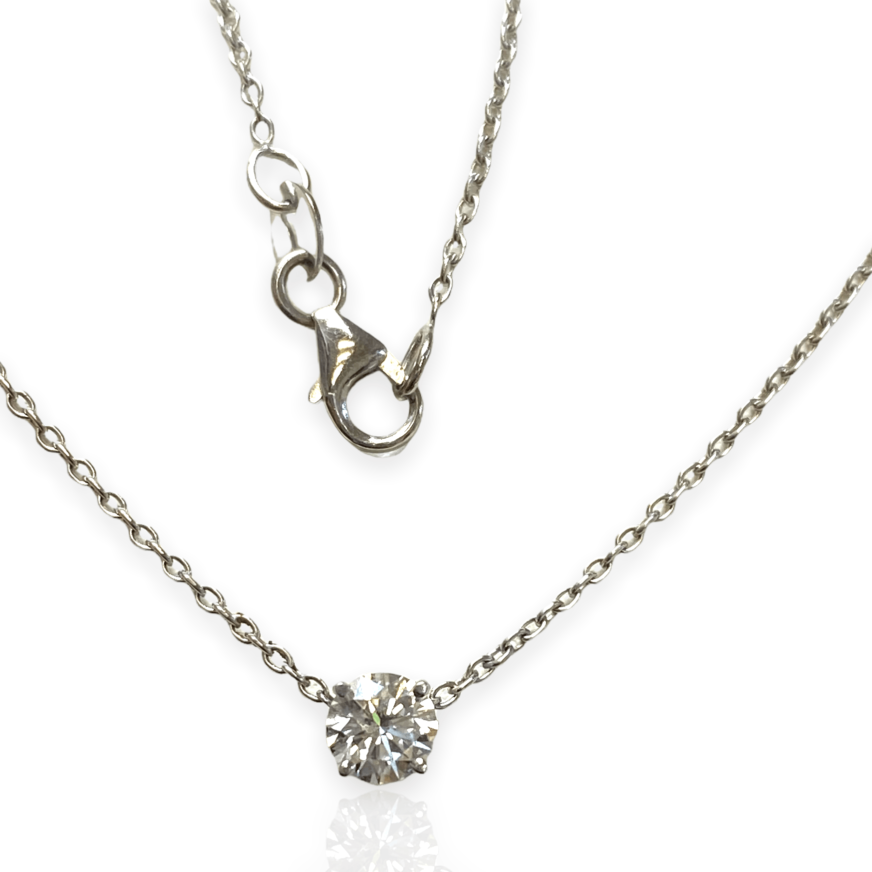 0.35 CT LAB DIAMOND SOLITAIRE PENDANT - Thenetjeweler