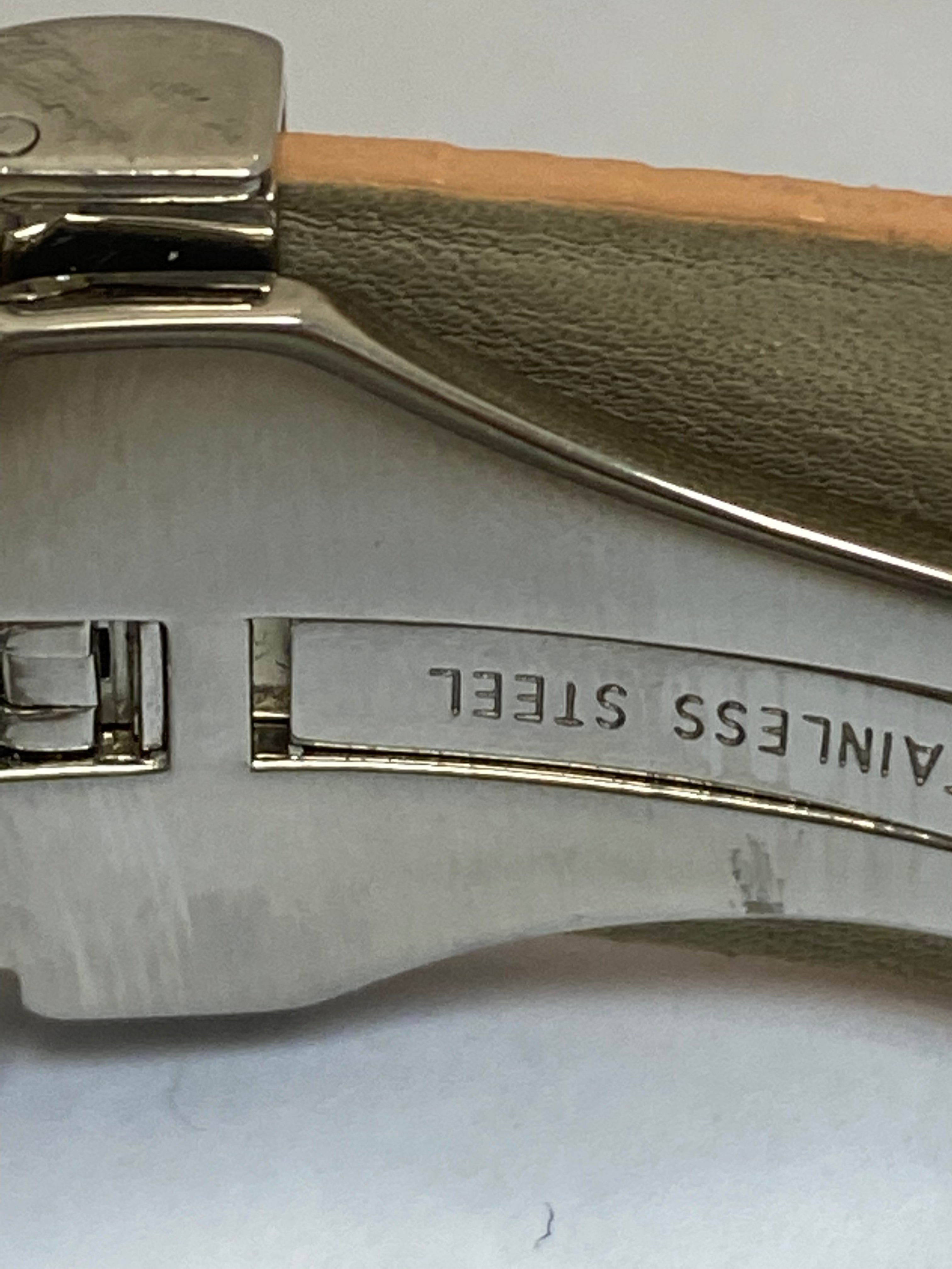 Ladies Diamond Watch PSQ91 VERSACE Hippodrome Stainless Steel Lizard Leather MOP - Thenetjeweler