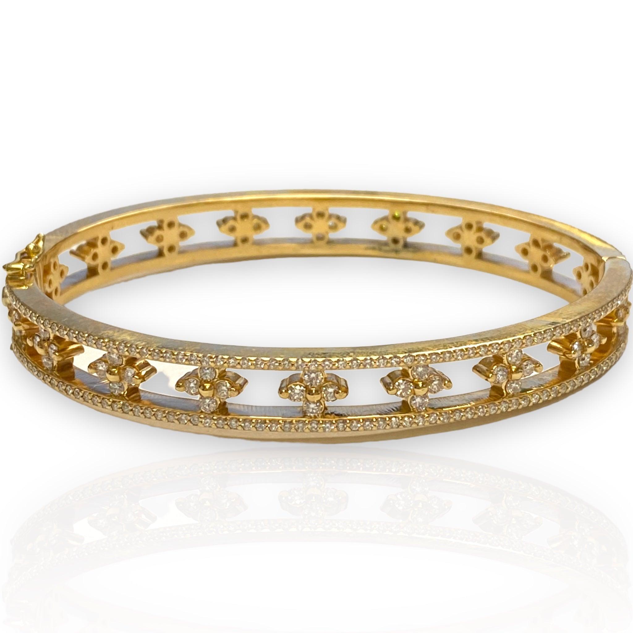 5 ct Diamond Bangle Bracelet - Thenetjeweler