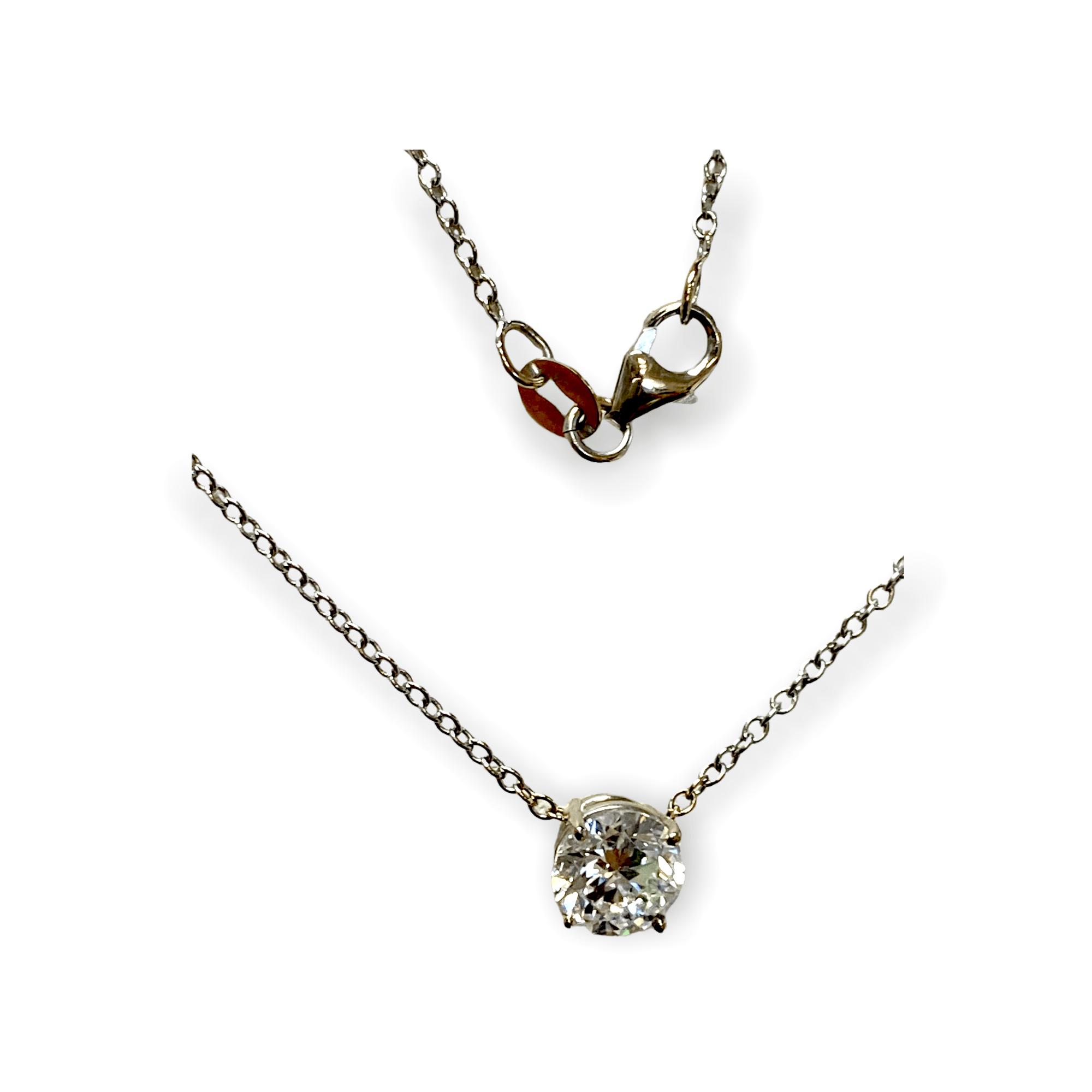 0.70 CT Lab Diamond Solitaire Pendant - Thenetjeweler