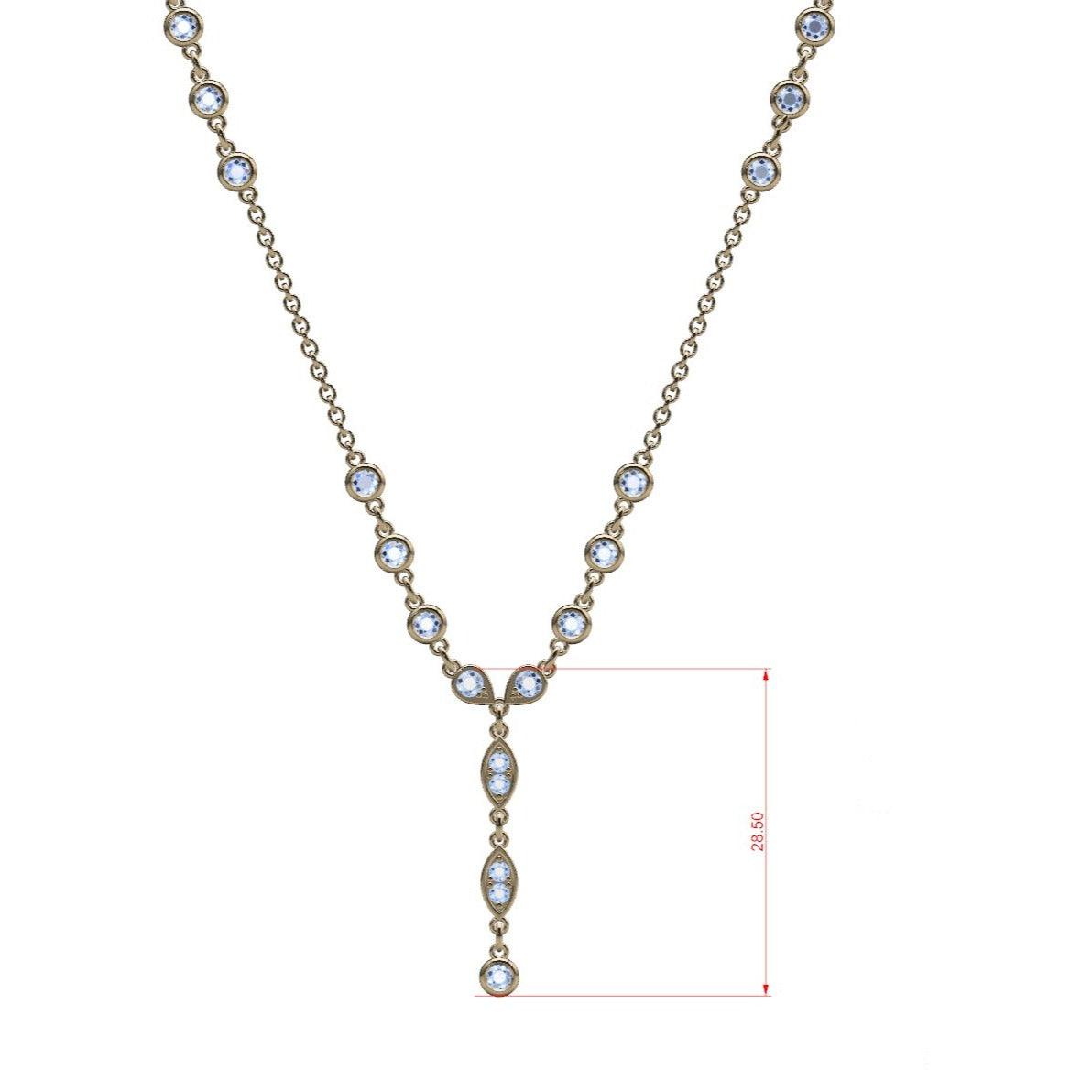 Diamond Drop Dangle Necklace - Thenetjeweler
