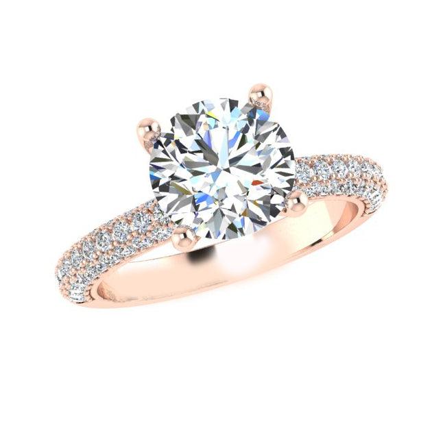 Diamond Engagement Ring with Side Stones (0.60 ct.tw) - Thenetjeweler