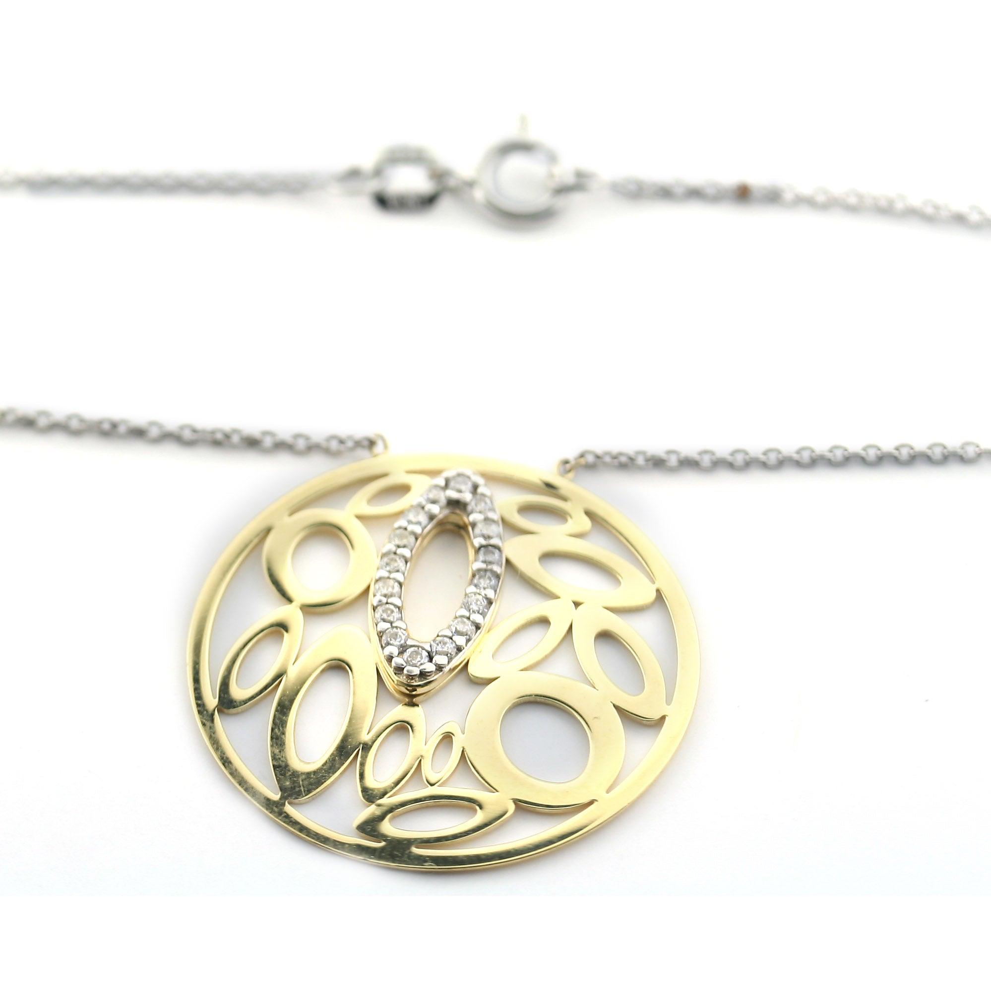 Two Tone Silver Necklace - Thenetjeweler