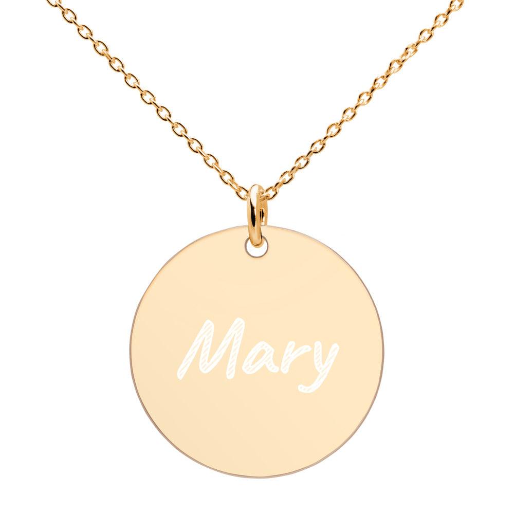 Engraved Disc Necklace - Thenetjeweler