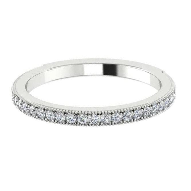 Diamond Semi Eternity Ring 18K Gold 0.26 ct. tw - Thenetjeweler