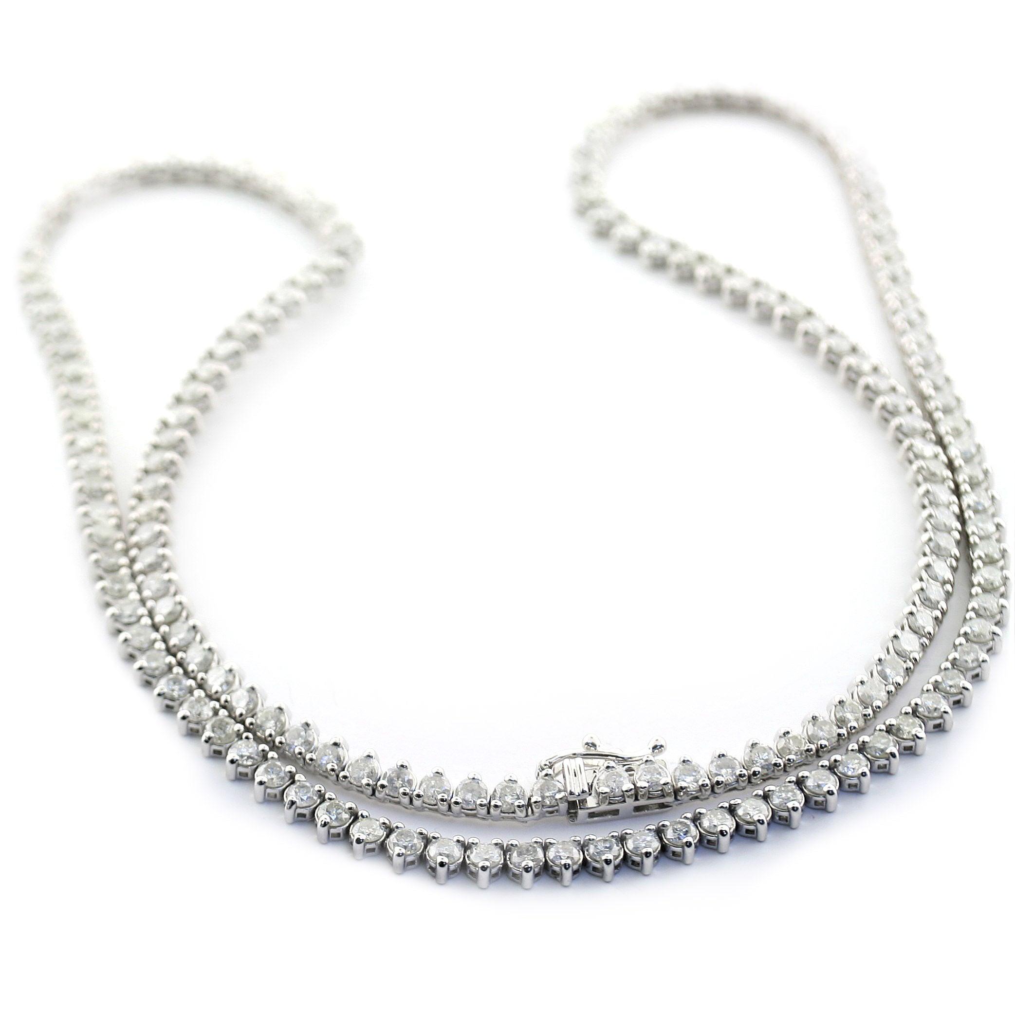 Tennis Diamond Necklace - Thenetjeweler