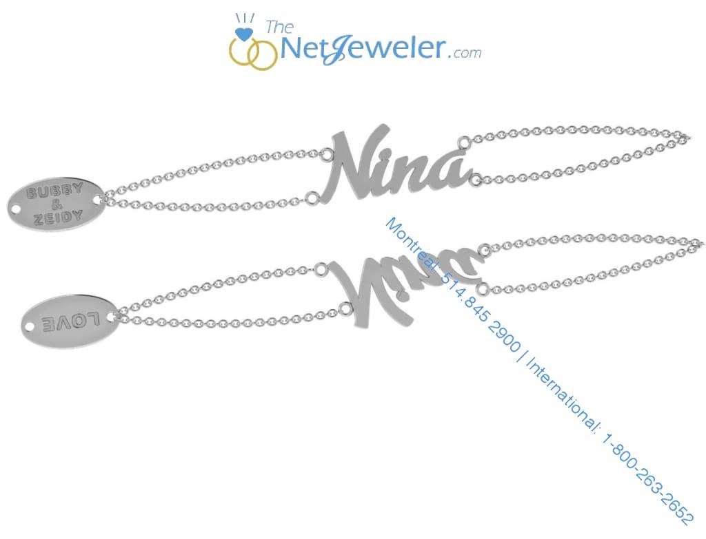 "Nina" Personalized Name Bracelet 10K Gold - Thenetjeweler