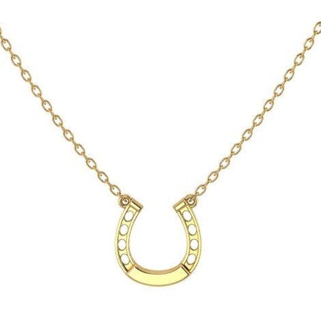 Horseshoe Necklace Gold - Thenetjeweler