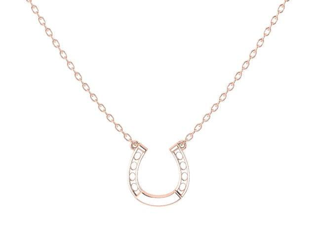 Horseshoe Necklace Gold - Thenetjeweler