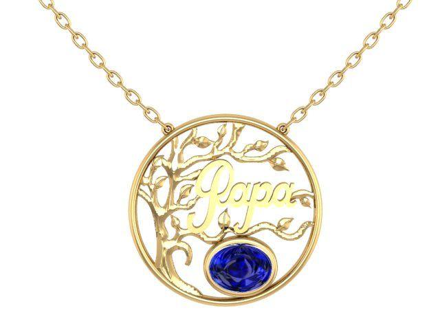 Tree Branch Papa Pendant - Thenetjeweler