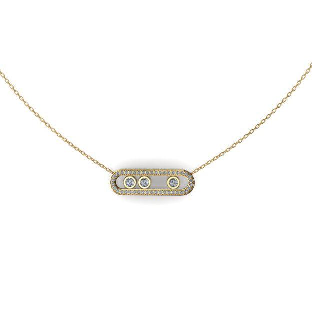 Diamond Pendant Necklace 14K 0.36ct - Thenetjeweler