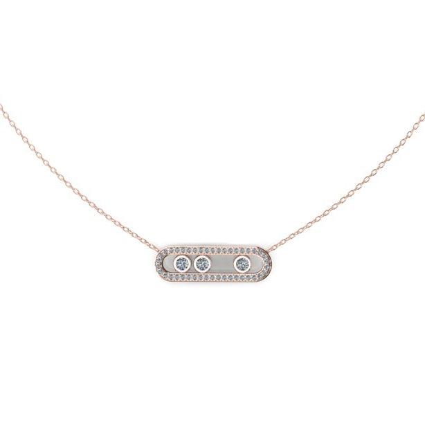 Diamond Pendant Necklace 14K 0.36ct - Thenetjeweler