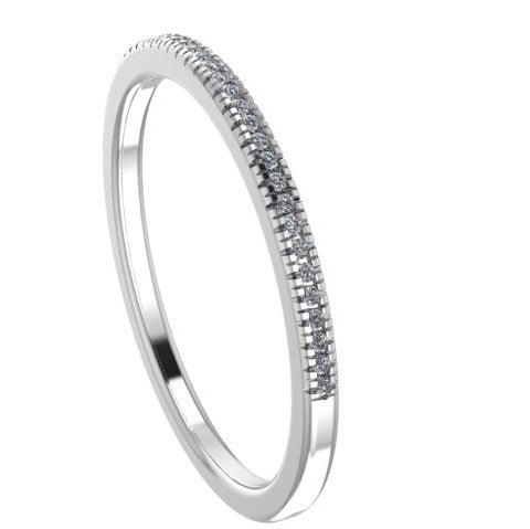 Diamond Anniversary Band 10k White Gold - Thenetjeweler
