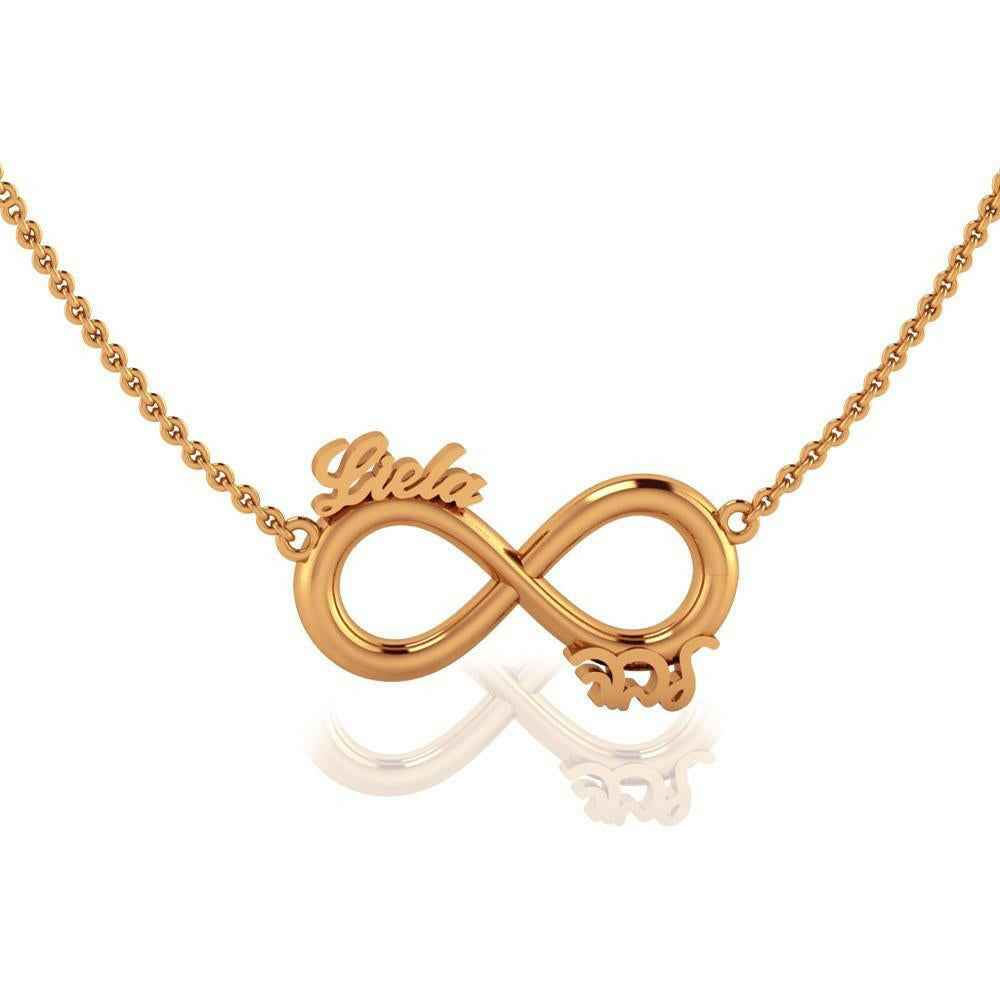 Personalized Infinity Name Pendant Necklace