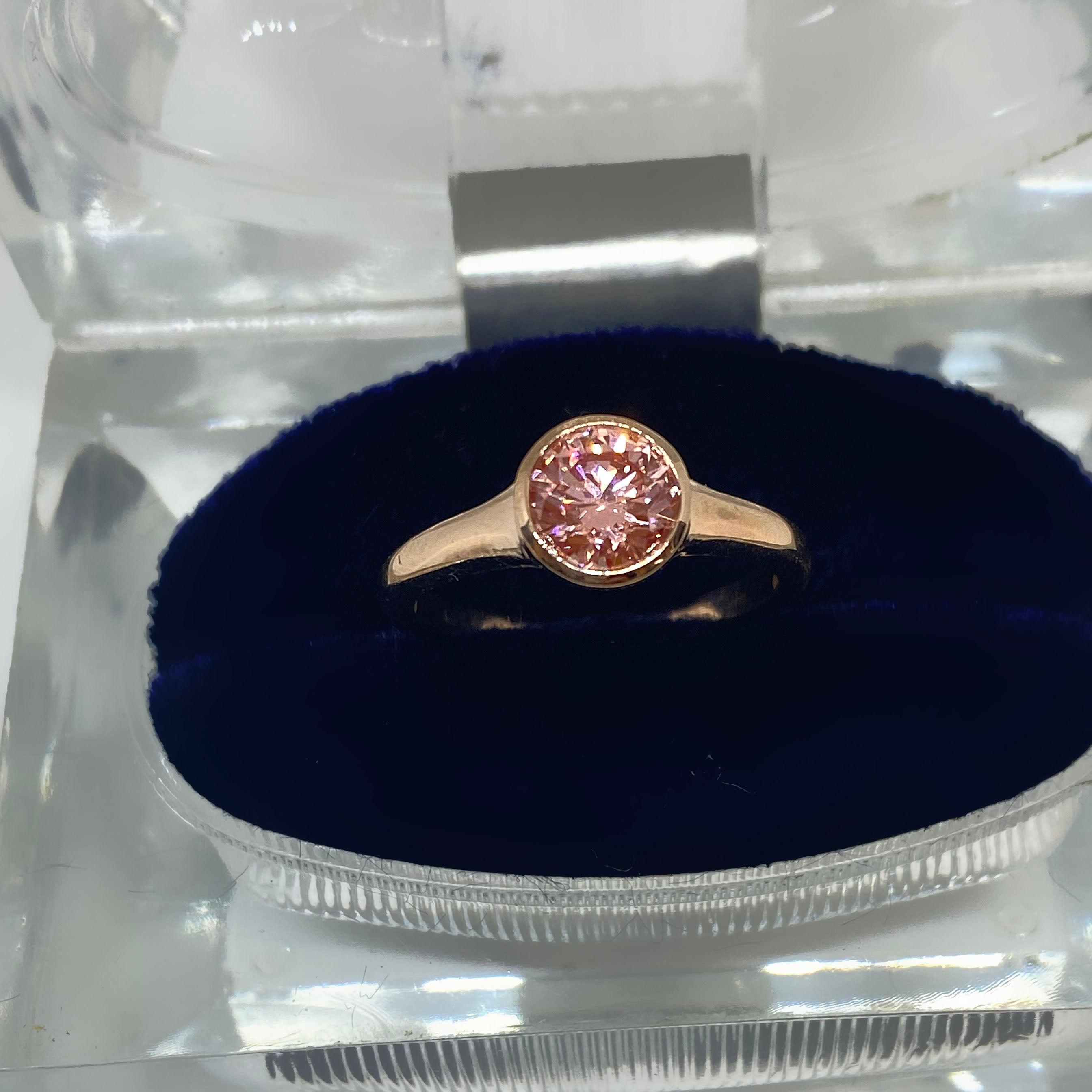 Pink Diamond Rose Gold Ring - Thenetjeweler