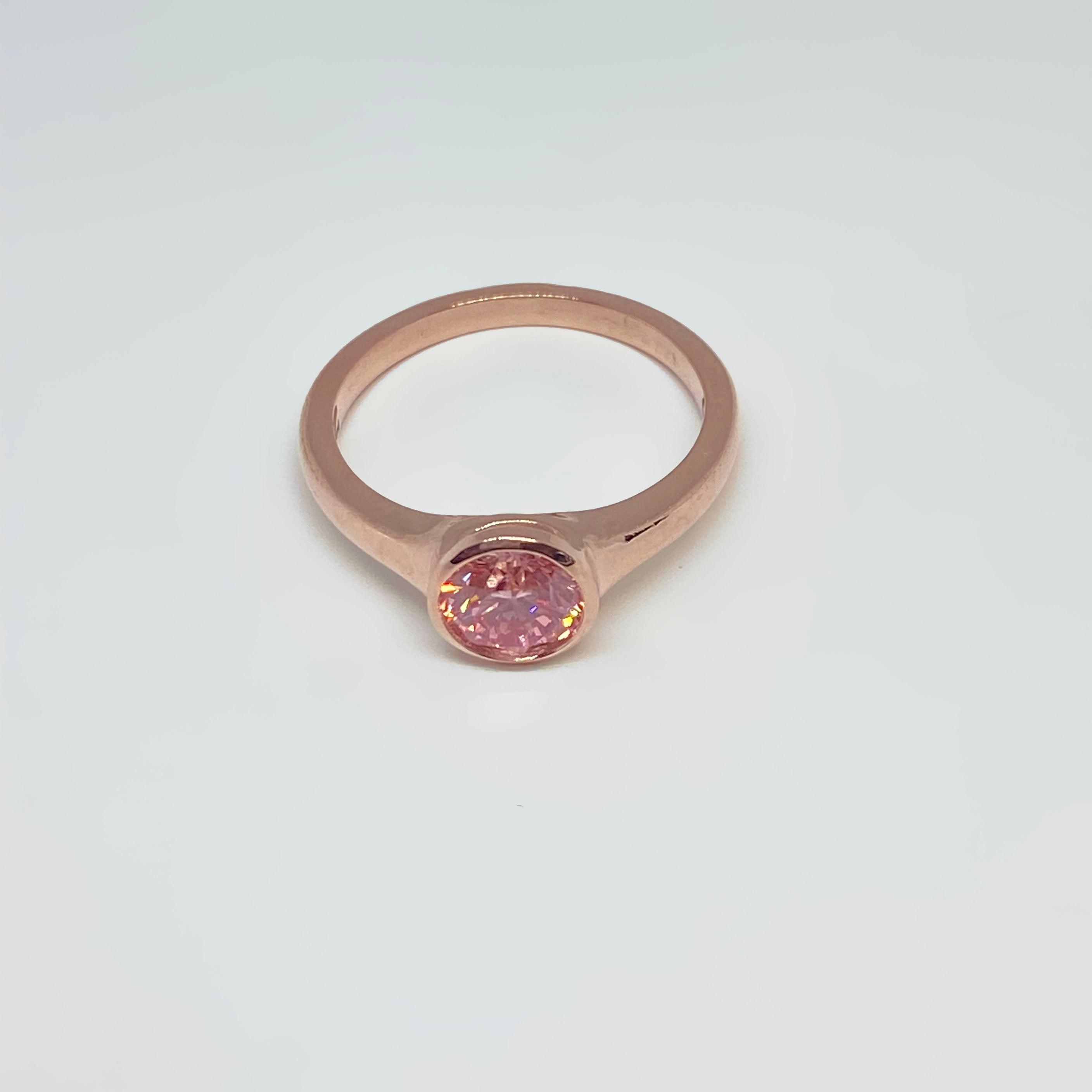 Pink Diamond Rose Gold Ring - Thenetjeweler