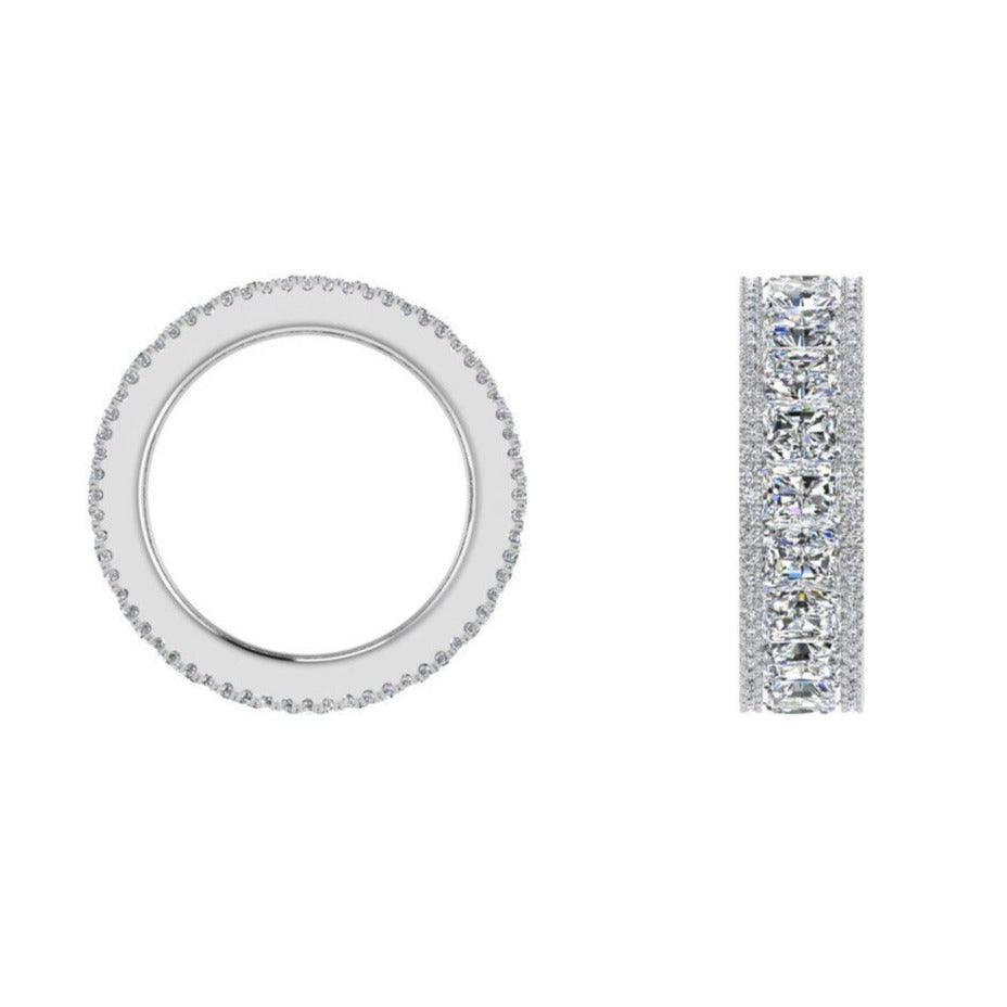 Radiant Cut Eternity Band (8.0 ct.tw) - Thenetjeweler