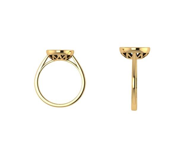 Opal Solitaire Ring 14k - Thenetjeweler