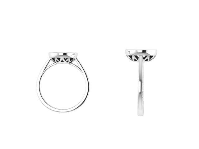 Opal Solitaire Ring 14k - Thenetjeweler