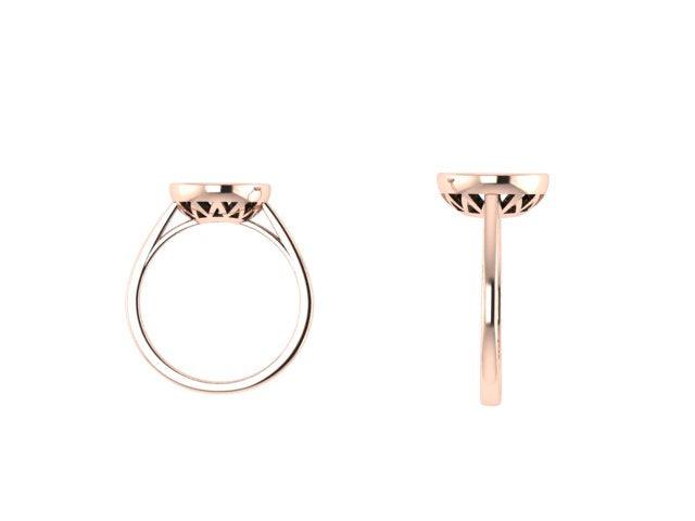 Opal Solitaire Ring 14k - Thenetjeweler