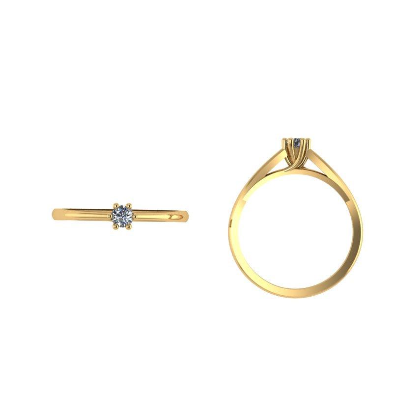 Minimalist Diamond Solitaire Ring - Thenetjeweler