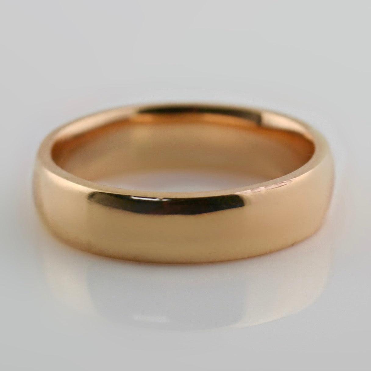 6mm Wedding Band Ring Rose Gold - Thenetjeweler