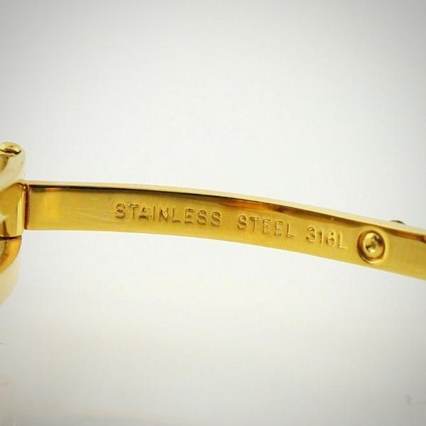Versace Watch ON FIFTH Grecian Case Stainless Steel Yellow Gold Plated ALQ90 D4985 - Thenetjeweler