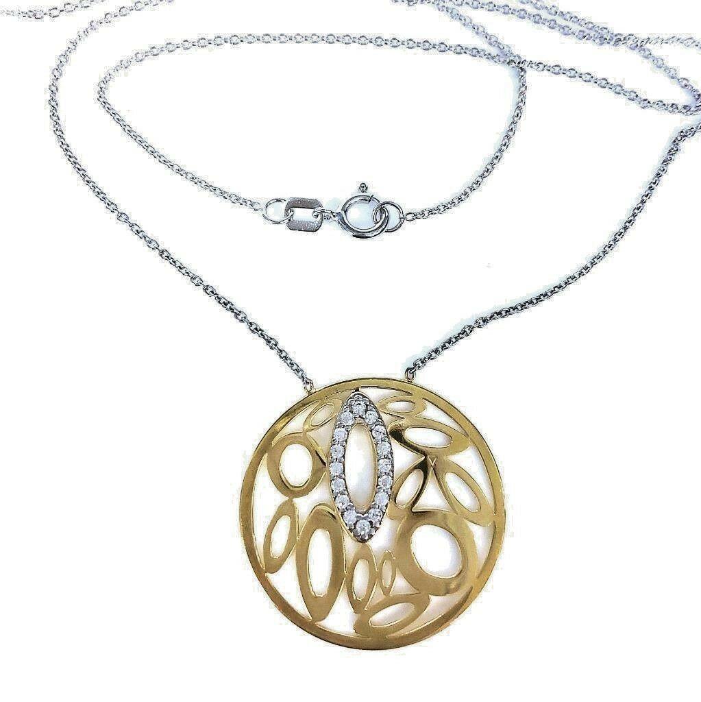 Two Tone Silver Necklace - Thenetjeweler
