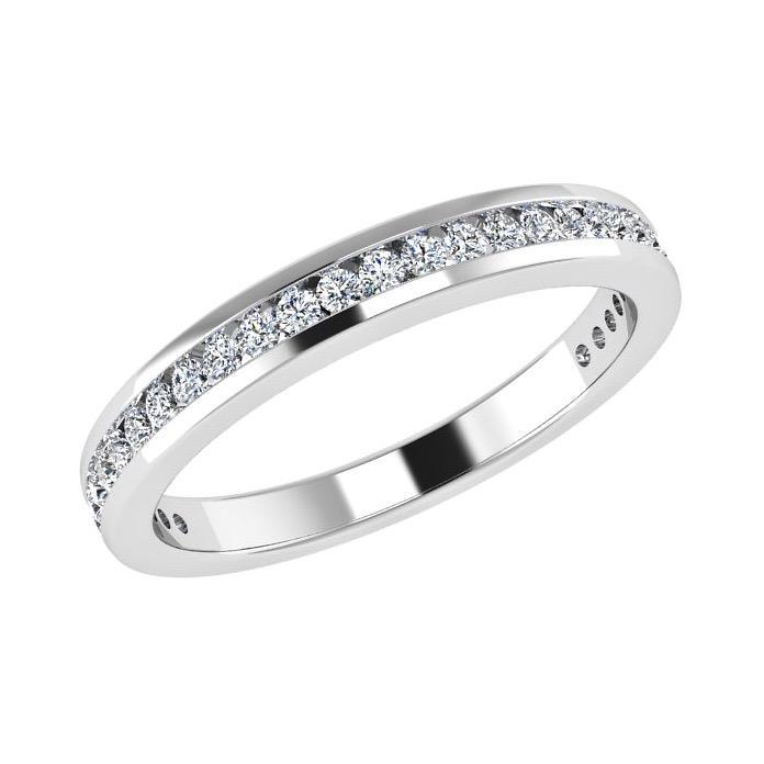 Diamond Half Eternity Ring 18K Gold (0.31 ct. tw) - Thenetjeweler