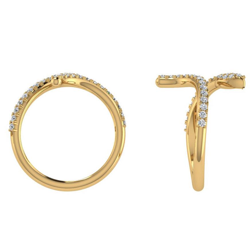 Diamond Snake Wrap Ring - Thenetjeweler