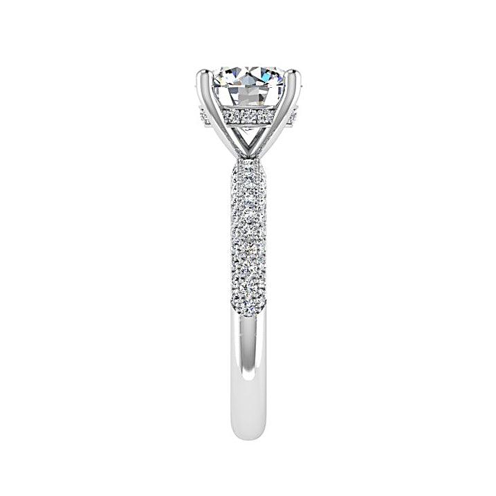 Diamond Engagement Ring with Side Stones (0.60 ct.tw) - Thenetjeweler