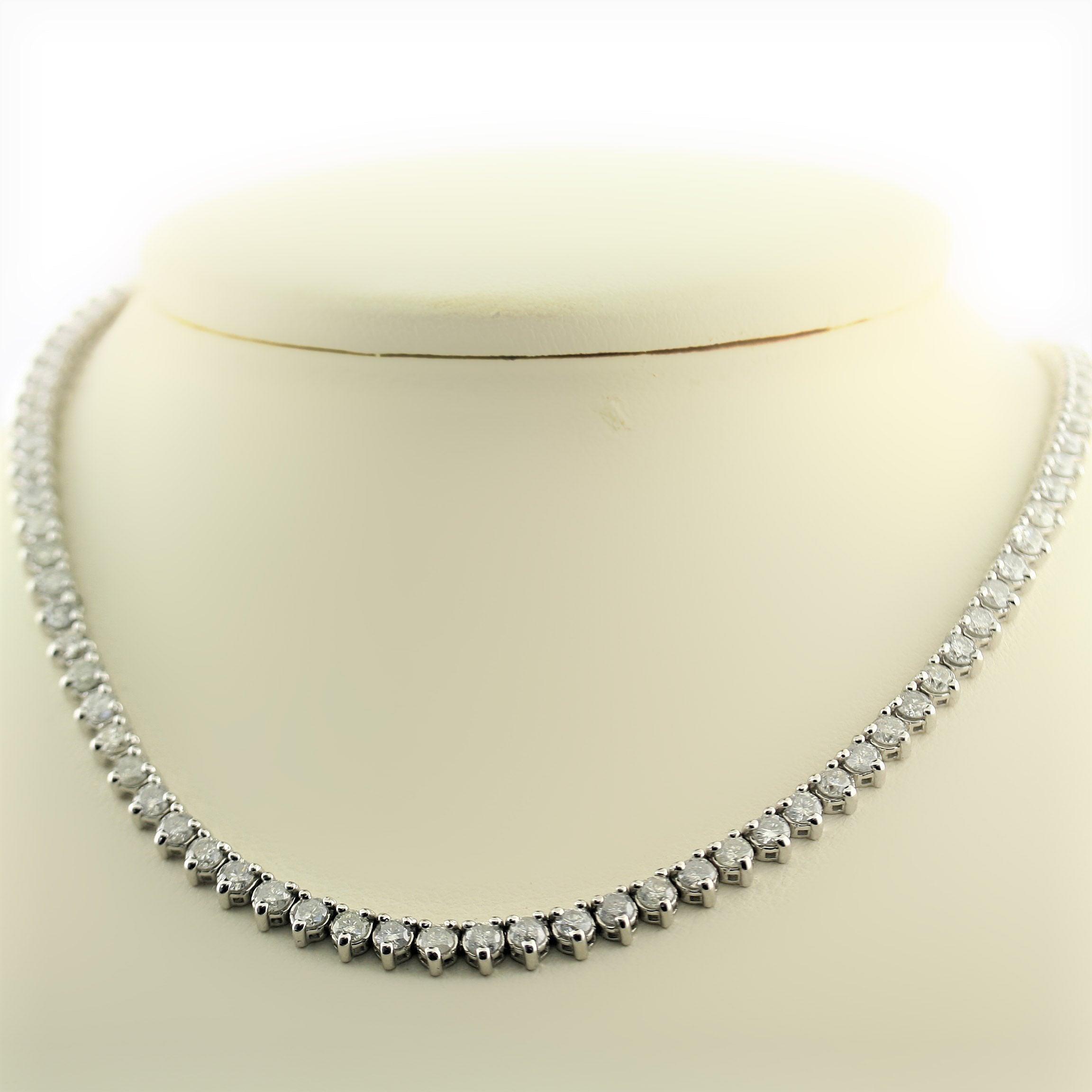 Tennis Diamond Necklace - Thenetjeweler