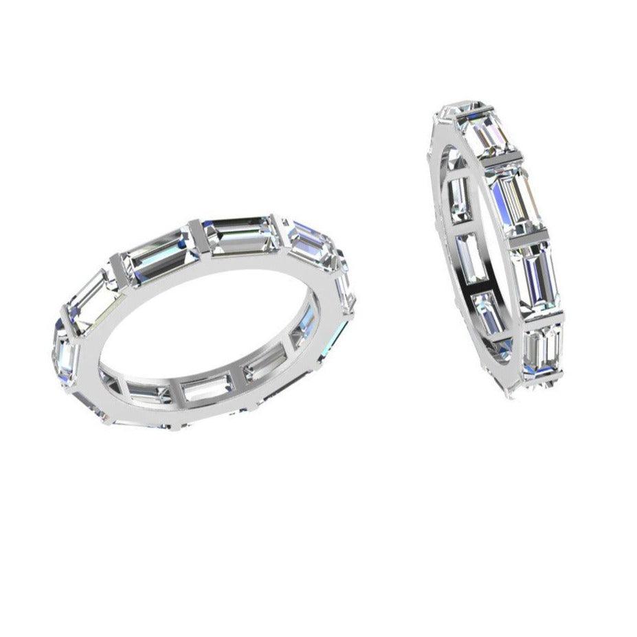 Baguette Diamond Eternity Ring 3.30 ct. tw. - Thenetjeweler