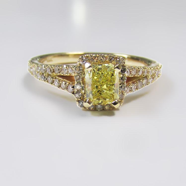 Yellow Diamond Ring Yellow Gold - Thenetjeweler