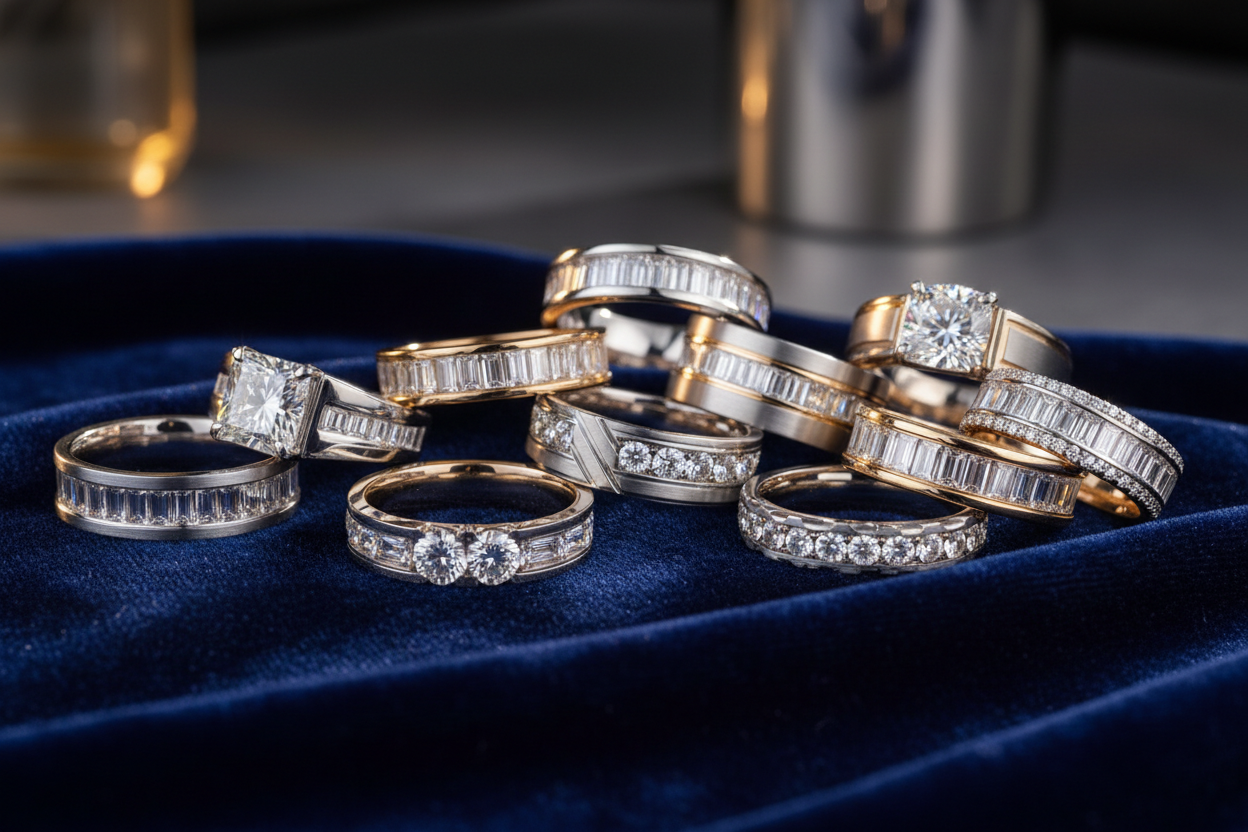 Diamond Men's Wedding Bands