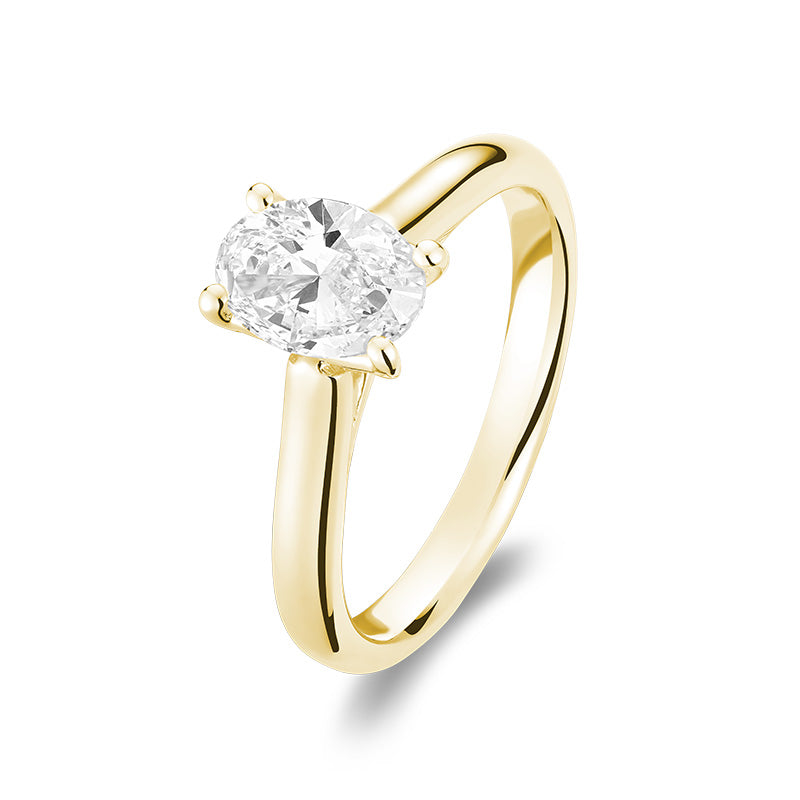 1 carat Oval Diamond Solitaire Engagement Ring | Thenetjeweler