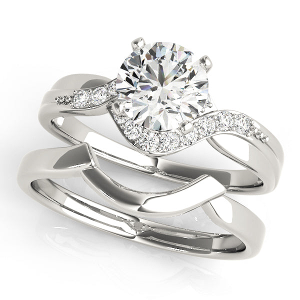 1.24 Carat TW Diamond Bypass Engagement Ring in 14k Gold - TheNetJeweler