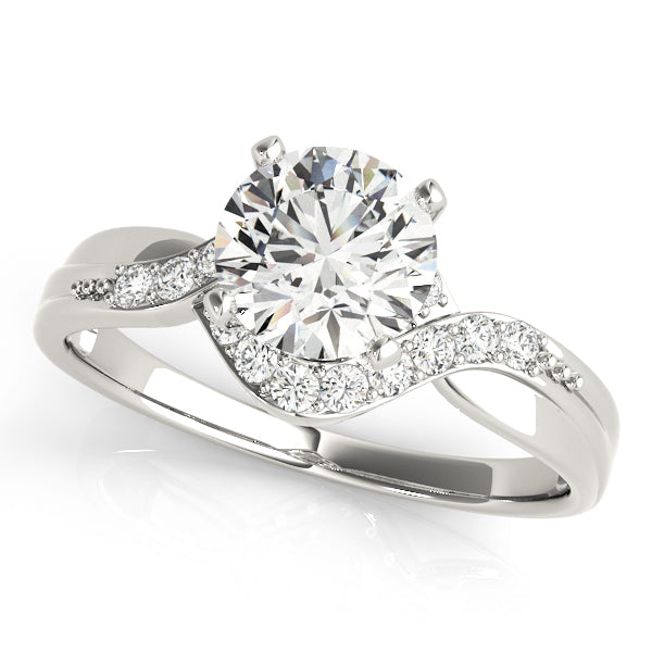 1.24 Carat TW Diamond Bypass Engagement Ring in 14k Gold - TheNetJeweler