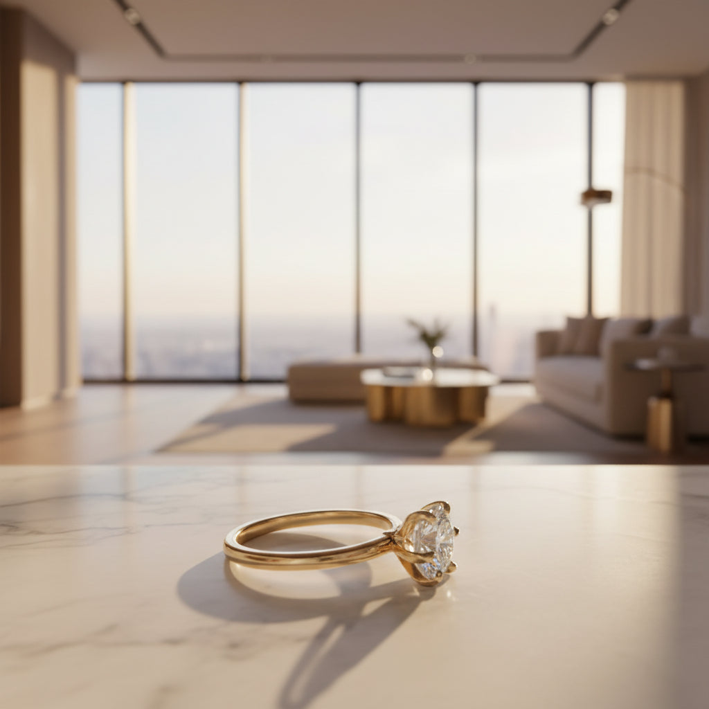 1.5 Carat Lab Grown Diamond Solitaire Engagement Ring - Thenetjeweler